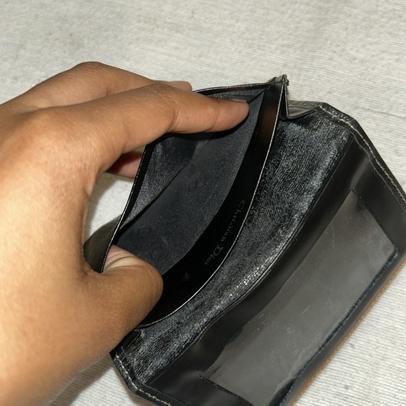 Christian Dior card brown leather slim/cards wallet unisex - Picture 8 of 10